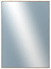 DANTIK - Zrkadlo v rámu, rozmer s rámom 50x70 cm z lišty Hliník wenge (7273515)
