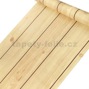 Samolepiace tapety 45 cm x 10 m IMPOL TRADE 9316, smrekové dosky, Samolepiace tapety