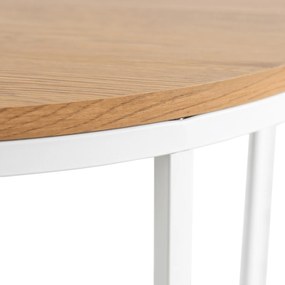PROXIMA.store - Okrúhly konferenčný stolík HANTEL FARBA: biela