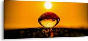 Obraz sklenené kvapky (120x50 cm)