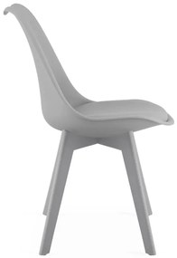 Set troch jedálenských stoličiek MARK sivý (3 ks)