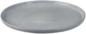 Svetlosivý keramický jedálenský tanier Shiny blue XL - Ø 32cm