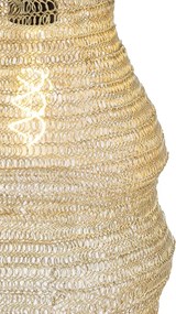 Orientálna závesná lampa zlatá - Nidum Rombo