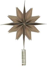 Ib Laursen Vianočná ozdoba / špica na stromček Stella Natural