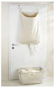 Béžový závesný kôš na bielizeň Wenko Door Laundry, 65 l