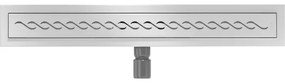 Mexen Flat nerezový sprchový žľab 50 cm vzor M18, 1023050-15