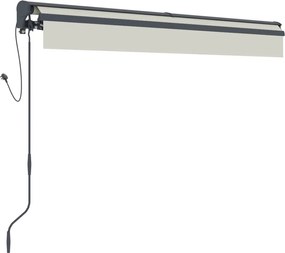 Elektrická markíza s LED osvetlením BestBerg BBSU-EL295BG / 295 × 250 cm / béžová
