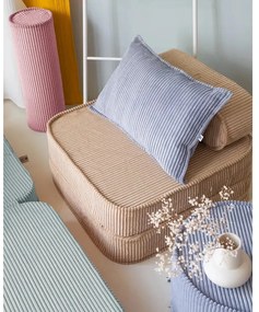 Modrý menčestrový detský pohovkový vankúš Bolster – Wigiwama