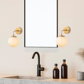 Nástěnná lampa Horn II zlatá