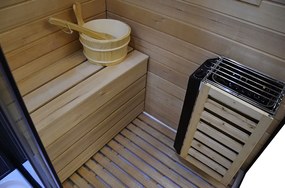 M-Spa - Sauna so suchou parou s funkciou hydromasáže 180 x 110 x 223 cm Pravá