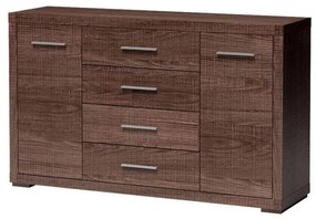 Komoda Vega 03 (dub santana tmavý). Akcia -21%. Vlastná spoľahlivá doprava až k Vám domov. 1055443