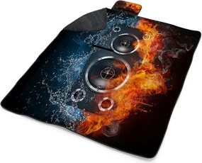 Sablio Plážová deka Ohnivý reproduktor: 200x140 cm