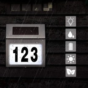 Tutumi Tutumi, Solárna lampa pre označenie domu, P60078, HOM-03613