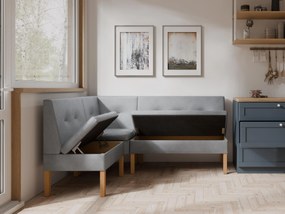 Rohová lavica Paryd 140x200 (sivá). Akcia -20%. Vlastná spoľahlivá doprava až k Vám domov. 1129778