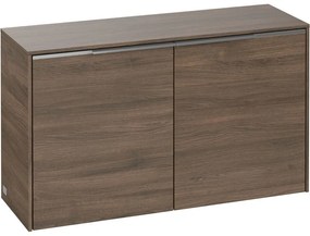 VILLEROY &amp; BOCH Subway 3.0 závesná bočná skrinka nízka, 2 dvierka, 805 x 256 x 423 mm, Arizona Oak, C60000VH