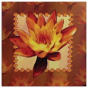 Obraz na plátně Vodní lilie Květiny - 50x50 cm