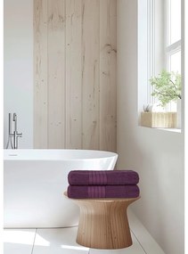 Vínové froté bavlnené osušky v súprave 2 ks 70x140 cm – Good Morning