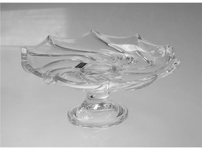 KRIŠTÁĽOVÝ PODNOS BOHEMIA SURF NA NOHE 220MM
