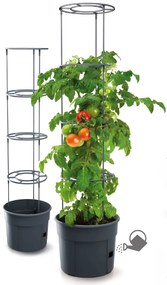 Kvetináč pre pestovanie paradajok a iných pnúcich rastlín, Grower antracit 39,2 cm PRIPOM400-S433