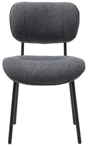 Tmavosivá jedálenská stolička Buffalo – Unique Furniture