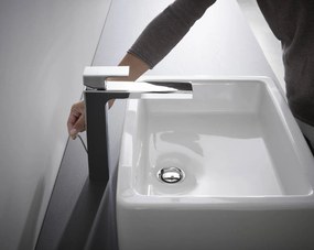 Hansgrohe Vernis Shape, vysoká umývadlová batéria s výpustom, EcoSmart, chrómová, HAN-71562000