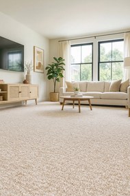 Betap, Koberec metráž Novelle 69, na mieru, šíře 3m,4m, béžová, twinback (filc+juta), chodba / predsieň