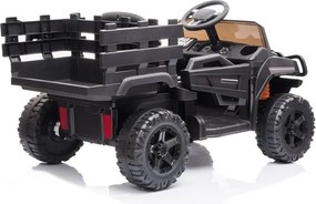 LEAN CARS Batériové autíčko BDM0926 LED MP3 diaľkové čierne