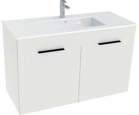 Kúpeľňová skrinka s umývadlom Jika CUBE biela 1000 x 441 x 622 mm