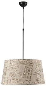 ONLI - Luster na lanku MAIDA 1xE27/15W/230V pr. 50 cm hnedá