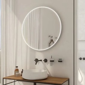 NIMCO zrkadlo podsvietené LED 26000 800 x 800 mm kruh s dotykovým senzorom hliník ZP 26002RV