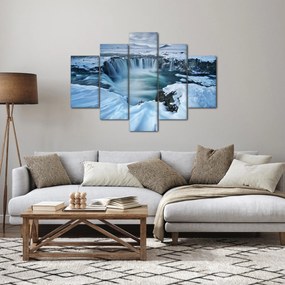 Obraz - Vodopád Bohov, Island (150x105 cm)