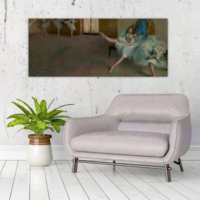 Obraz - Edgar Degas, Before the Ballet, reprodukcia (120x50 cm)