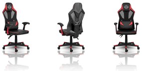 Sofotel Herné kreslo Shiro čierno-červené - 2193