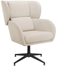 Biele zamatové kreslo ušiak Vanessa – Støraa