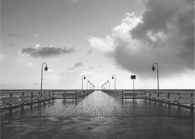Obraz - Promenáda pri pobreží (70x50 cm)