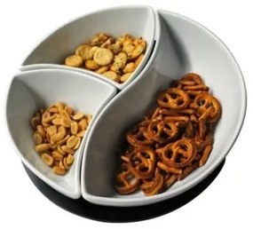 Sada misiek s podnosom TORO 3 ks keramika/drevo