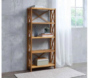 Dizajnový regál Walworth 161 cm prírodný dub
