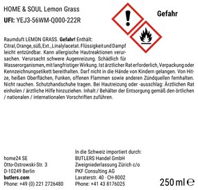 HOME & SOUL Vôňa do bytu Lemon Grass 250 ml