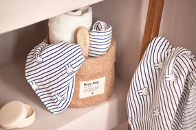 Plienky 3 ks 70x70 cm Miffy Stripe Navy