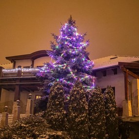 VOLTRONIC Vianočná reťaz 5 m, 50 LED, farebná, ovládač