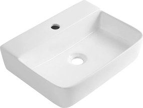 Aqualine Aqualine, CRISTY keramické umývadlo 45x34cm, biela, NP381