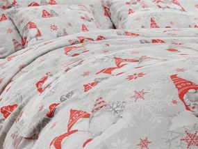 Bavlnené obliečky VIANOČNÝ ŠKRIATOK červený Rozmer obliečky: 70 x 90 cm | 140 x 200 cm