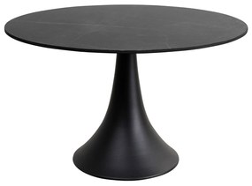 Grande jedálenský stôl čierny  Ø110 cm