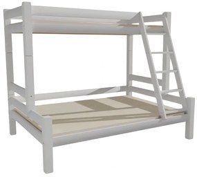Detská poschodová posteľ s rozšíreným spodným lôžkom z masívu ROBUST 8X8 6A - 200x90 cm