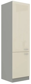 Vysoká kuchynská skrinka Multiline 60 LO-210 2F, Farby: šedý / krém lesk