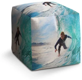 Sablio Taburet Surfista na vlne: 40x40x40 cm