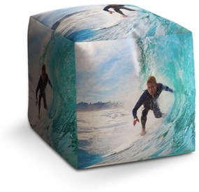 Sablio Taburet Surfista na vlne: 40x40x40 cm