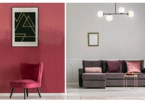 Stropné svietidlo Florence, 4x biele sklenené tienidlo, (výber zo 4 farieb uchytenia)