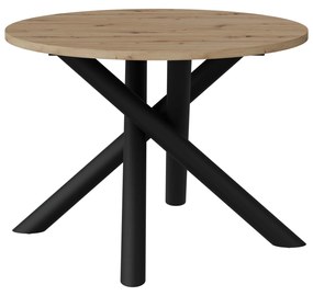 Okrúhly jedálenský stôl 110 cm Ossla (dub artisan). Vlastná spoľahlivá doprava až k Vám domov. 1116740
