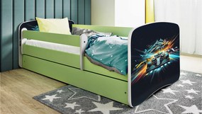 XXXLutz POSTEĽ PRE DETI A MLÁDEŽ 80/160 cm, zelená, biela MID.YOU - Detské izby - 002142000297